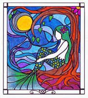 Mermaid Stained Glass